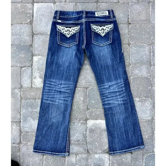 Rock n Roll Cowgirl low rise bootcut jeans size 31x30 - Picture 2 of 4